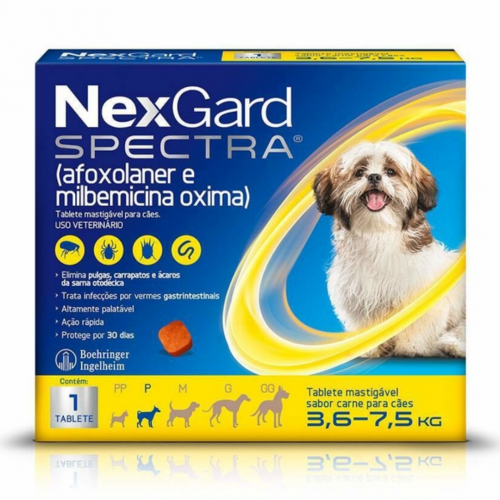 NEXGARD SPECTRA P 3,6-7,5KG - 1UN