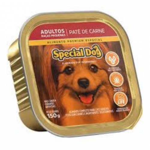 SPECIAL DOG CACHORRO ADULTO RAÇAS PEQUENAS PATE DE CARNE - 150G