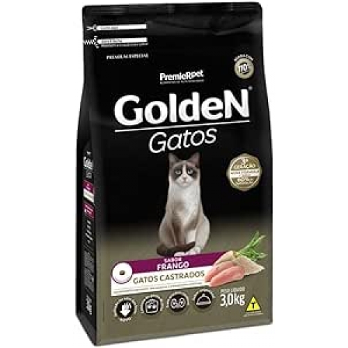 GOLDEN GATO CASTRADO FRANGO - 3KG