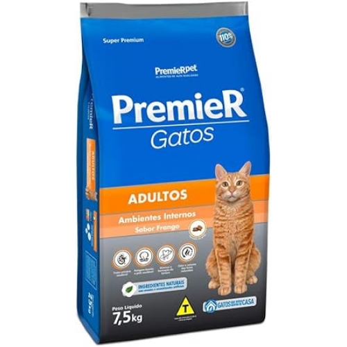 PREMIER GATO FRANGO - 7,5KG