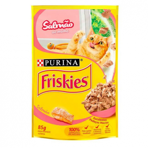 FRISKIES SACHE GATO SALMÃO - 85G