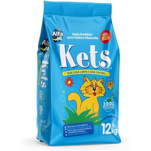 KETS AREIA SANITARIA PARA GATOS - 12KG