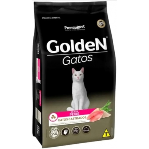 GOLDEN GATO CASTRADO PEIXE - 10KG