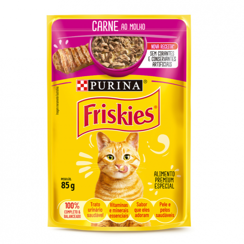 FRISKIES SACHE GATO CARNE - 85G