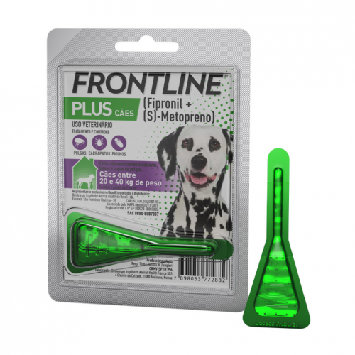 FRONTLINE PLUS CÃES ENTRE 20 E 40KG - 1UN