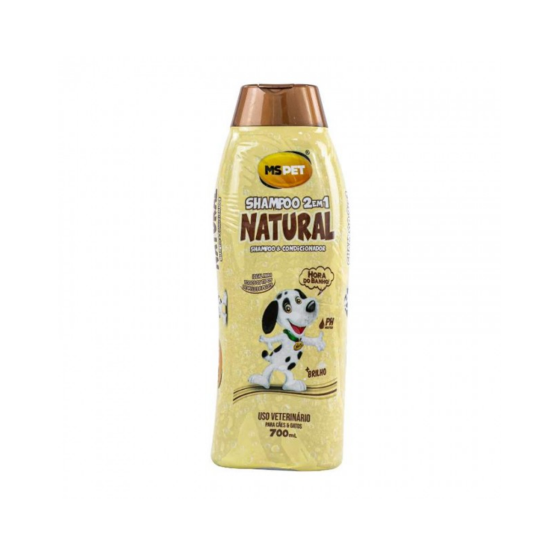 MS PET SHAMPOO NATURAL 2 EM 1 700ML - 1UN