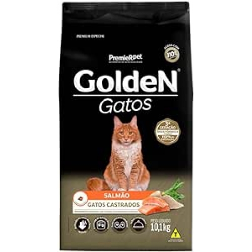 GOLDEN GATO CASTRADO SALMÃO - 10KG