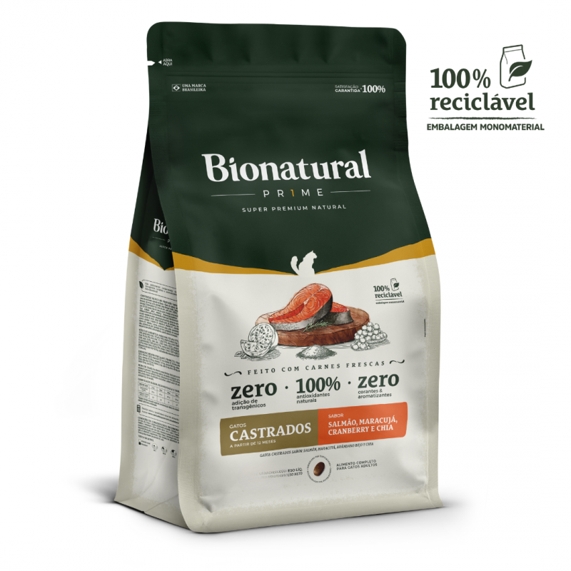 BIONATURAL GATOS CAST SALMAO 20 KG