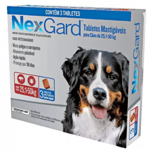 NEXGARD 25,1-50 KG CAIXA - 3UN