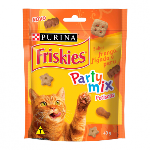 FRISKIES BISCOITO GATO PARTY MIX FRANGO - 40G