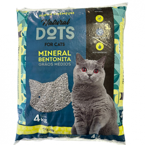 NATURAL DOTS AREIA SUPER PREMIUM GRÃOS MEDIOS - 4KG