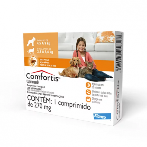 COMFORTIS CAES 4,5 A 9KG E GATOS 2,8 A 5,4KG - 1UN