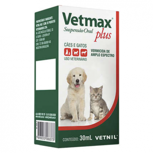 VETMAX SUSPENSAO ORAL PLUS - 30ML