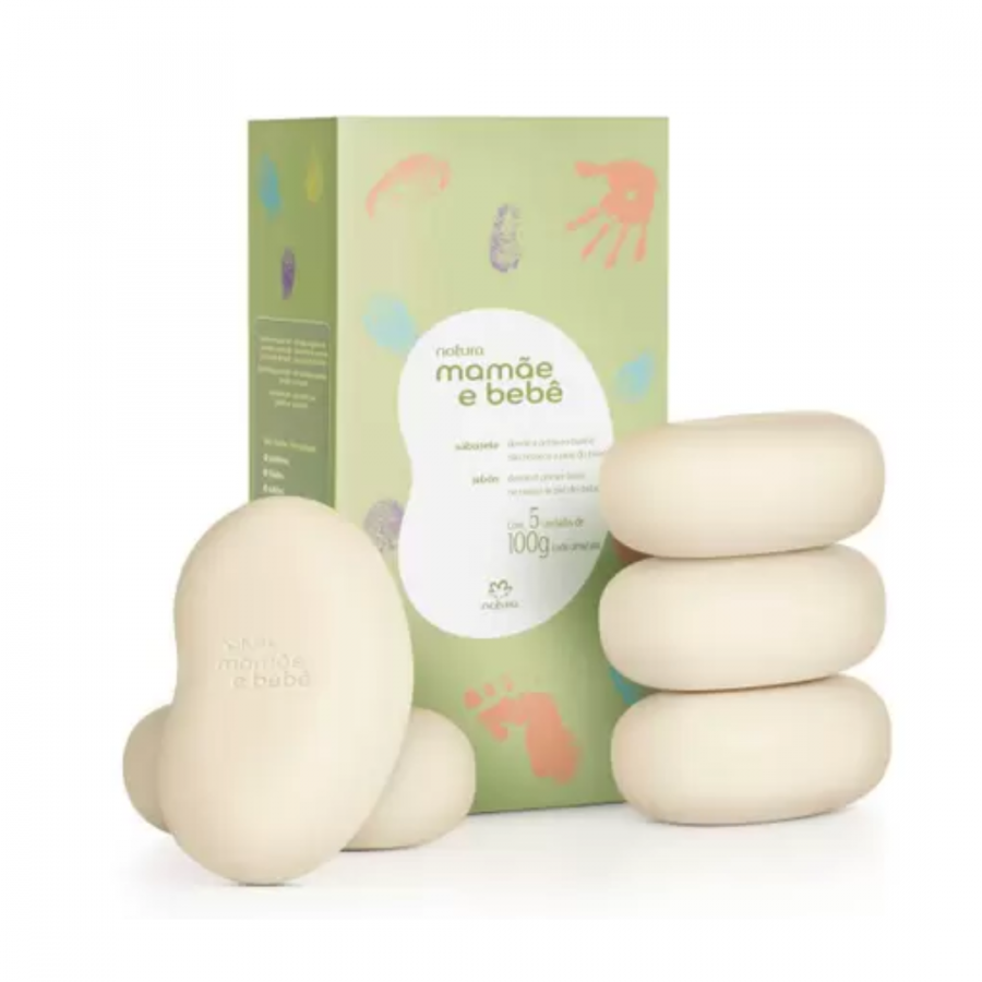 NATURA SABONETE MAMAE E BEBE 100G - 5UN