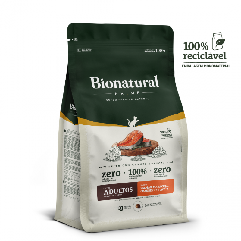 BIONATURAL GATOS AD SALMAO 20 KG