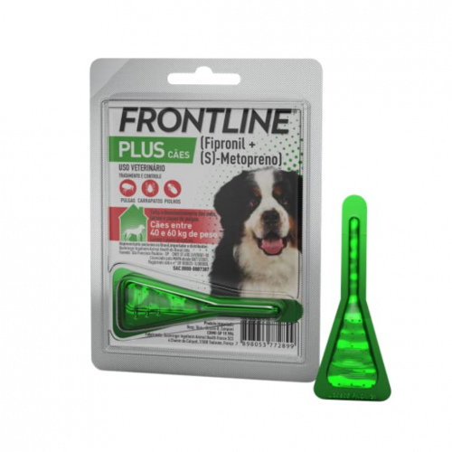 FRONTLINE PLUS CÃES ENTRE 40 E 60KG - 1UN