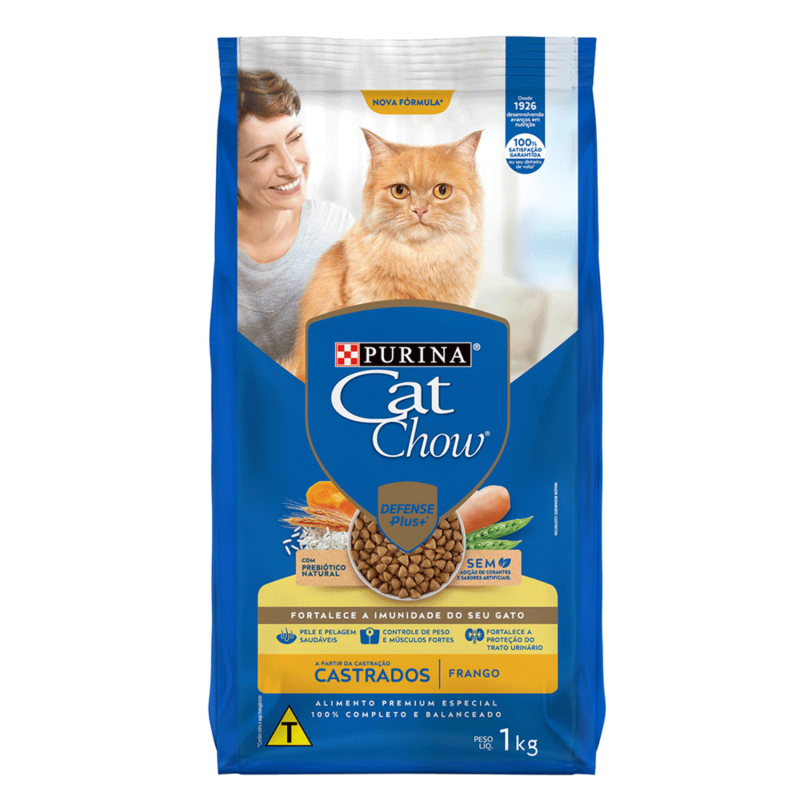 CAT CHOW CASTRADO FRANGO - 1KG