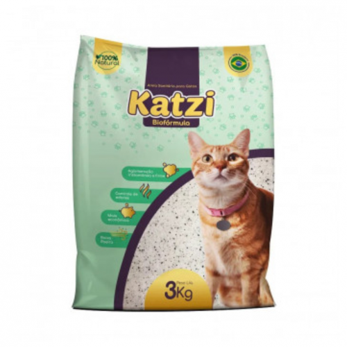 KATZI AREIA SANITARIA PARA GATOS - 3KG