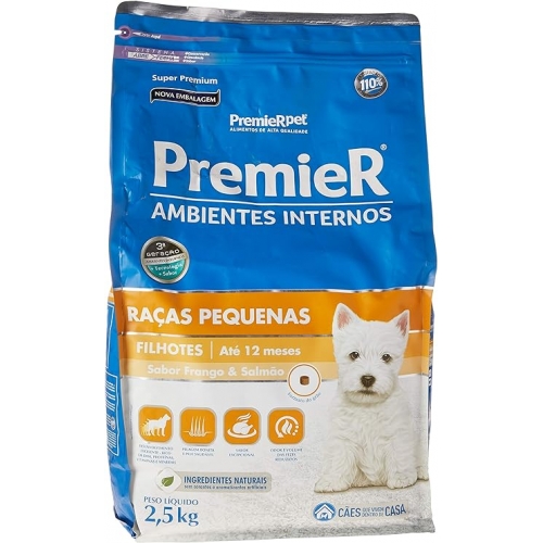 PREMIER AMBIENTES INTERNOS FILHOTES - 2,5KG