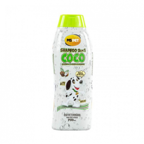 MS PET SHAMPOO E CONDICIONADOR COCO 2 EM 1 700ML - 1UN