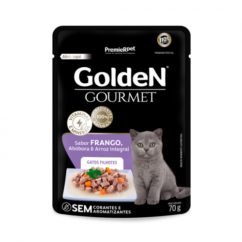 GOLDEN GOURMET FRANGO GATOS FILHOTES - 70G