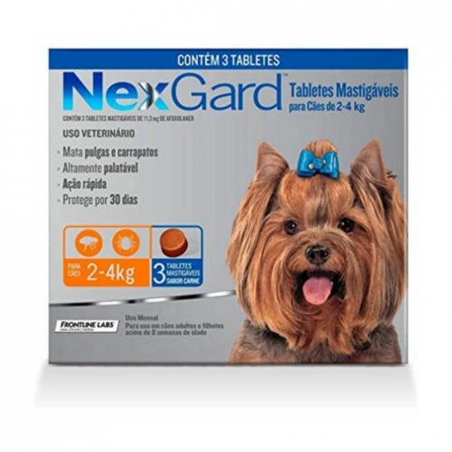 NEXGARD 2-4KG CAIXA - 3UN