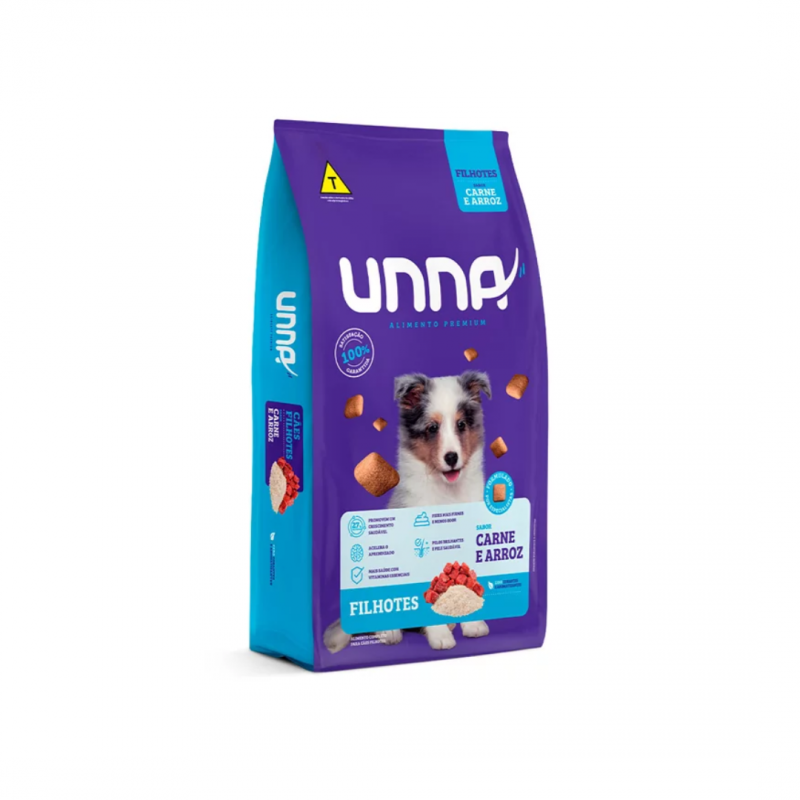 UNNA FILHOTE CARNE E ARROZ - 10KG