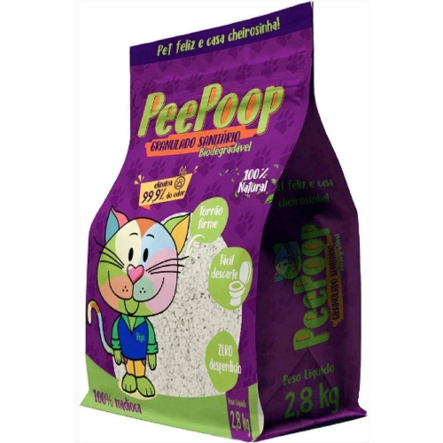 PEEPOOP GRANULADO SANITARIO BIODEGRADAVEL - 2,8KG