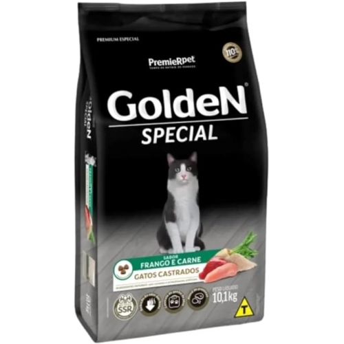 GOLDEN GATO SPECIAL CASTRADO FRANGO/CARNE - 10KG