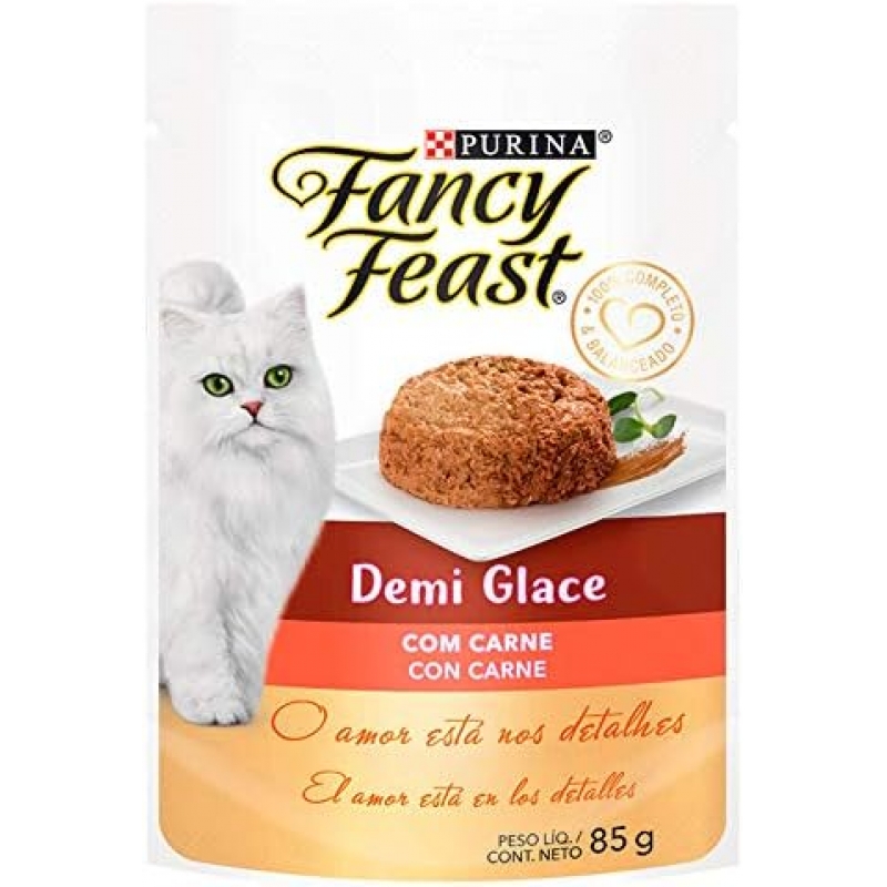 PURINA FANCY FEAST DEMI GLACE CARNE - 85G