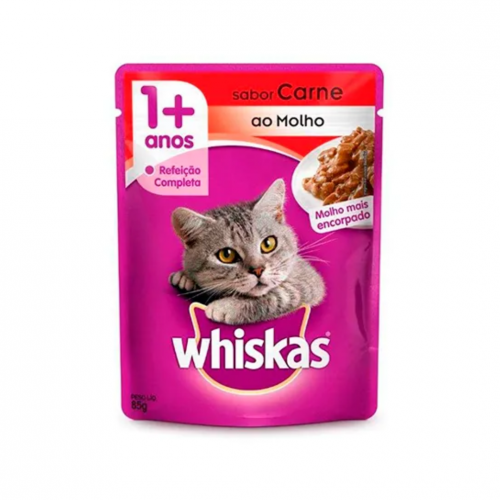 WHISKAS SACHE CARNE - 85G