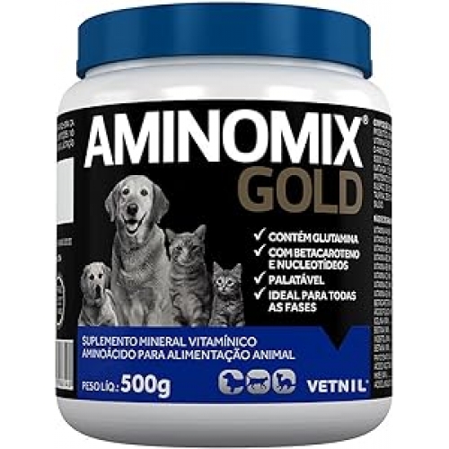 AMINOMIX GOLD SUPLEMENTO MINERAL VITAMINICO - 500G