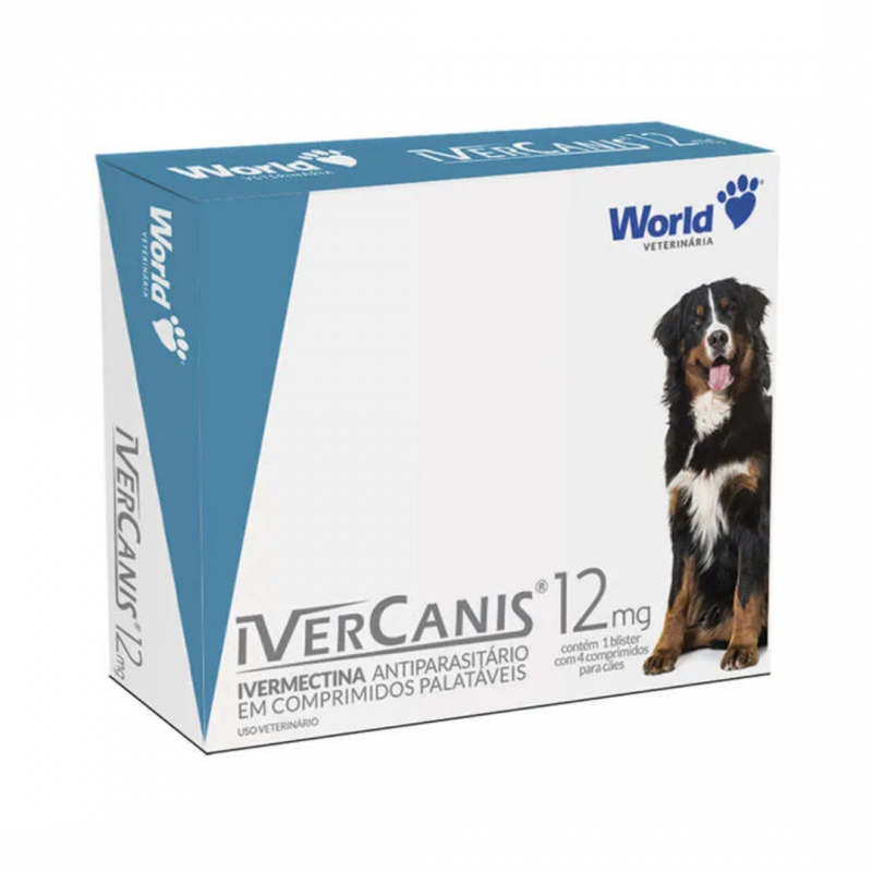 IVERCANIS 12MG CAIXA - 4COMPRIMIDOS