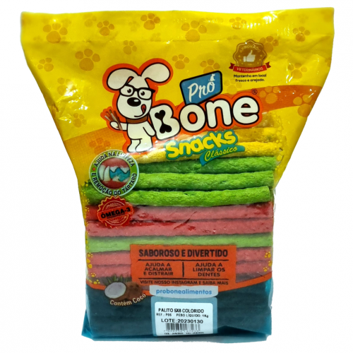 PRO BONE SNACKS CLASSICO PALITO COLORIDO - 1KG