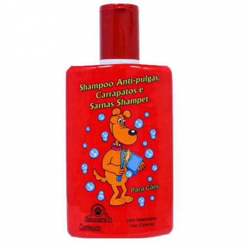 SHAMPET SHAMPOO ANTI-PULGAS, CARRAPATOS E SARNAS - 500ML