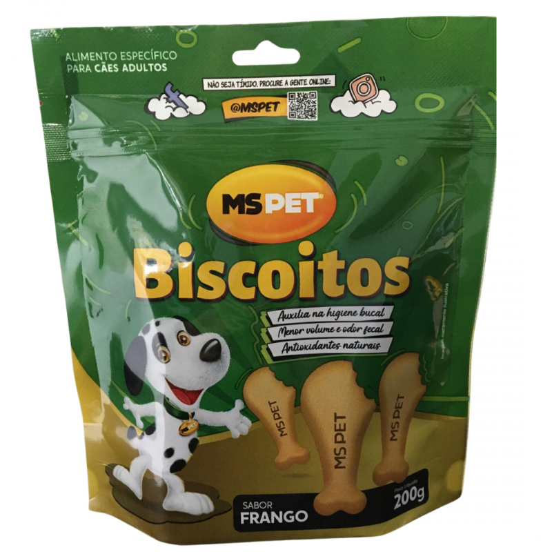 MSPET BISCOITOS SABOR FRANGO - 200G