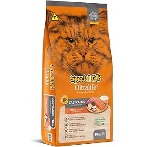 SPECIAL CAT ULTRALIFE SALMÃO CASTRADO - 10KG