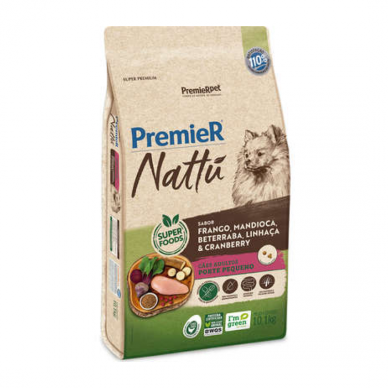 PREMIER NATTU P.P FRANGO, MANDIOCA - 10KG