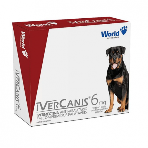 IVERCANIS 30KG 6MG CAIXA - 4COMPRIMIDOS