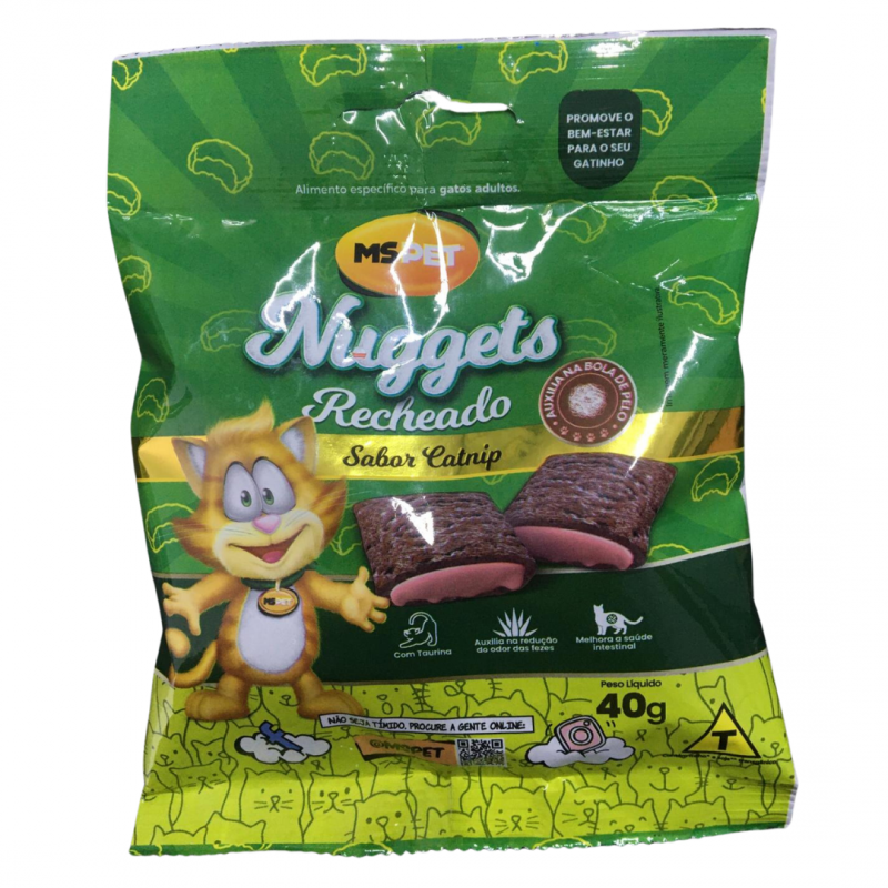 MSPET NUGGETS RECHEADO SABOR CATNIP - 40G