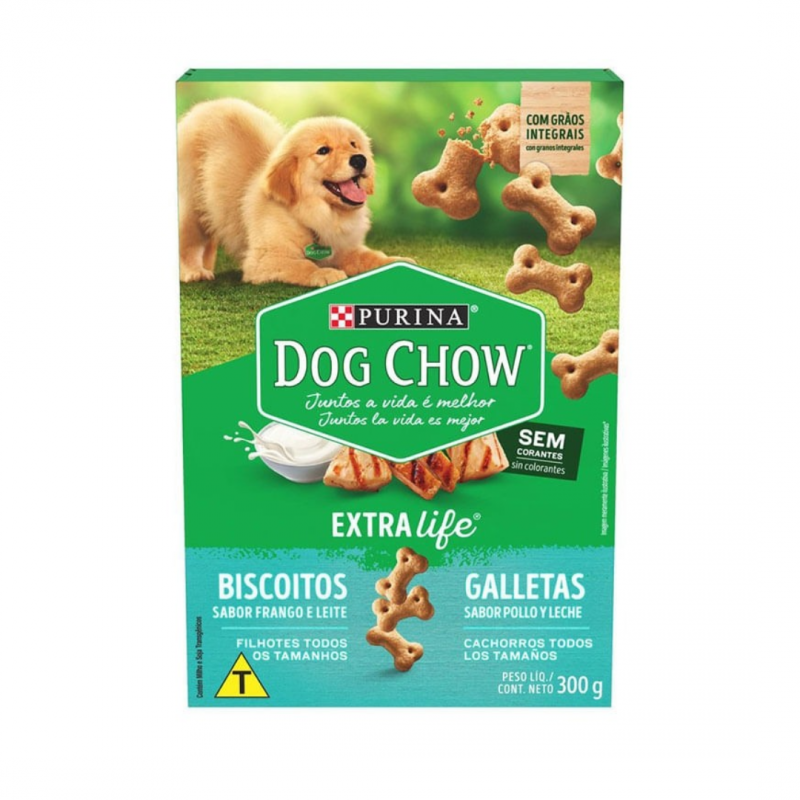 DOG CHOW BISCOITO FILHOTE FRANGO 300G