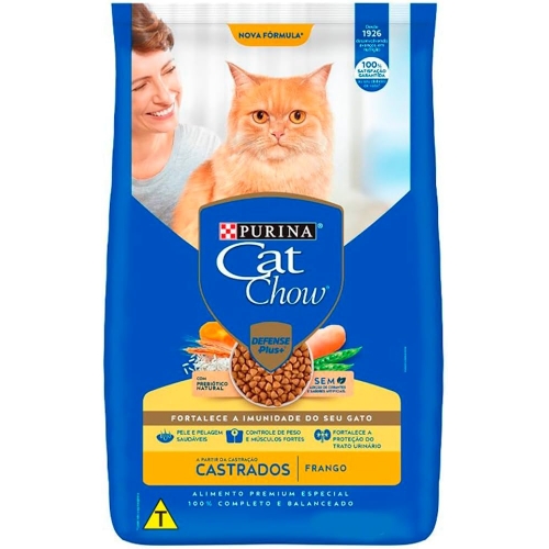 CAT CHOW CASTRADO FRANGO - 2,7KG