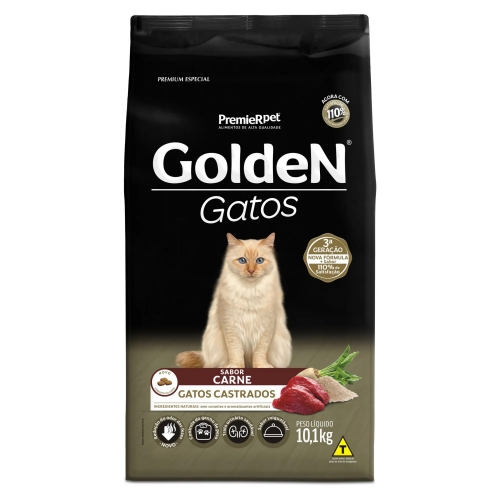 GOLDEN GATO CASTRADO CARNE - 10KG