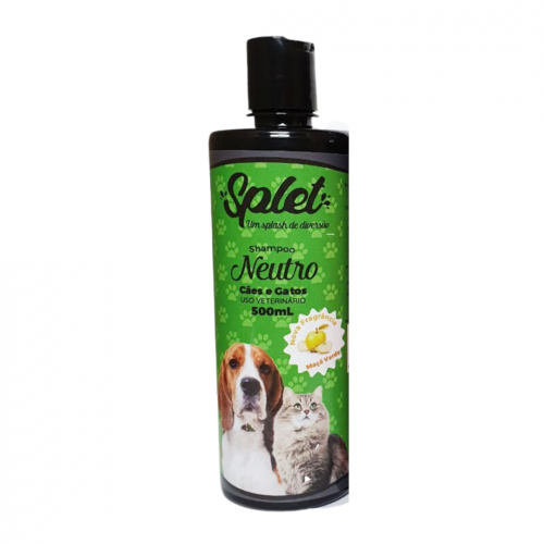 SPLET SHAMPOO NEUTRO MAÇA VERDE CAES E GATOS 500ML - 1UN