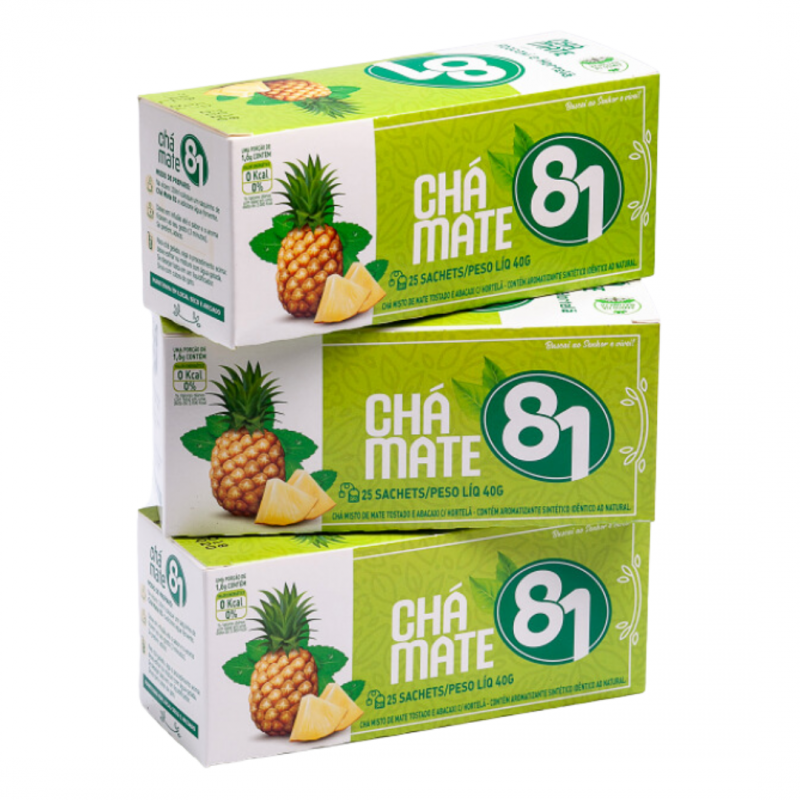 CHA MATE 81 ABACAXI E HORTELA 40g