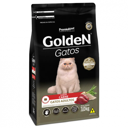 GOLDEN GATO CARNE - 3KG