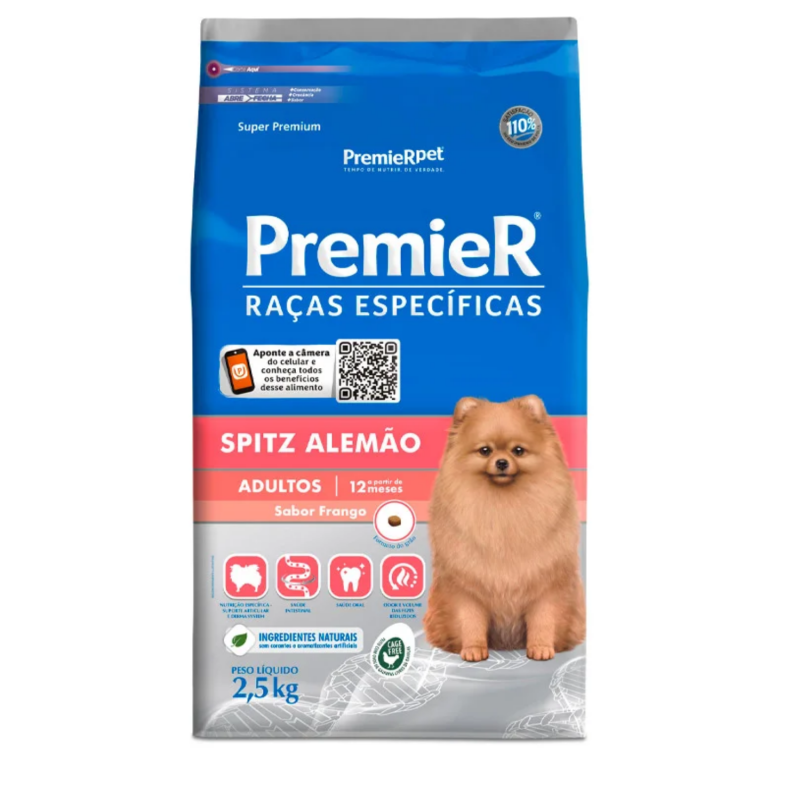 PREMIER SPITZ ALEMAO ADULTO 2.5 KG 7897348206101