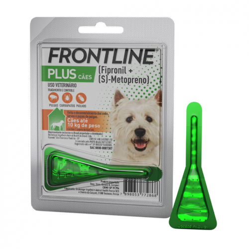 FRONTLINE PLUS CÃES ATÉ 10KG - 1UN