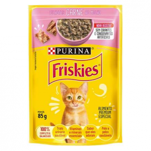 FRISKIES SACHE GATO FILHOTE CARNE - 85G