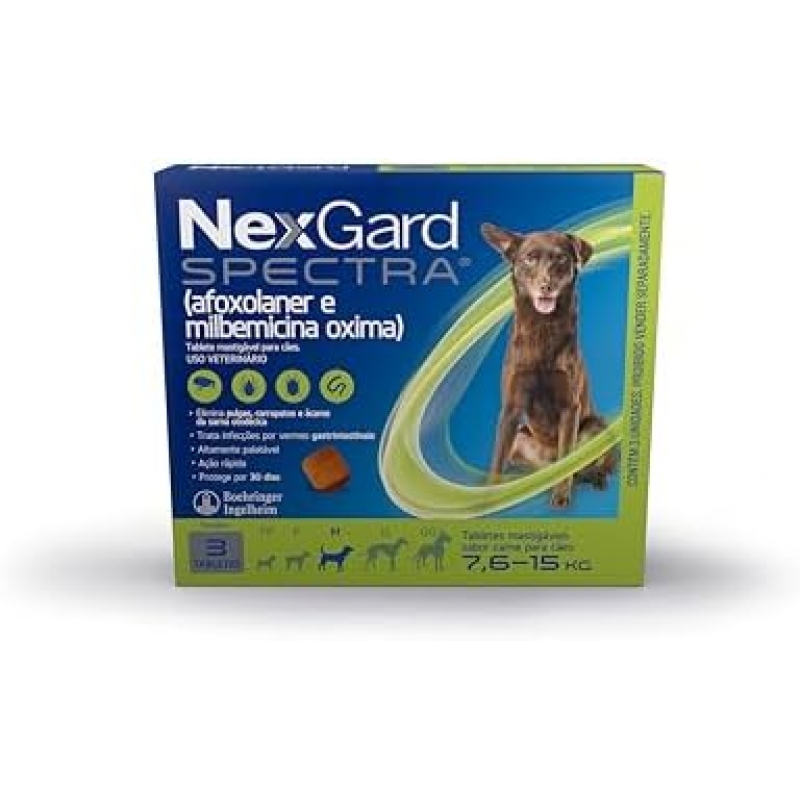 NEXGARD SPECTRA M 7,6-15KG - 3UN